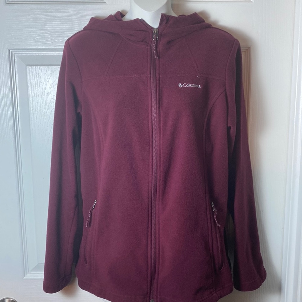 Columbia Women’s Benton Spring Fleece Full Zip with Hood Size Medium Pockets